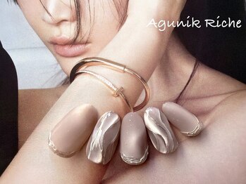 アグニークリッシェ(Agunik Riche)の写真/ネイルデザインランキング上位デザインが多数♪大人カワイイを叶える最旬ネイルはアグニークリッシェで☆