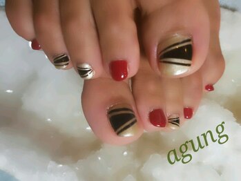 アグン(agung)/フットネイル 大人シンプル