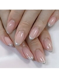 シンプルフレンチネイル
