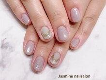 ジャスミンネイルサロン(Jasmine)/ミラーネイル/ブローチ