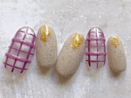 チェックネイル新規¥7,260