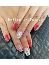 デジャヴ(Dejavu)/ハートの持ち込みデザインネイル