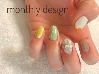 ルア(lua.)/ぷっくりお花*6月monthly