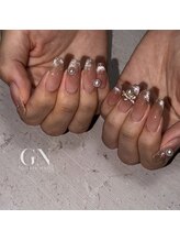 ジゼルネイル(Gisele Nail)/チーク×マグネットフレンチ