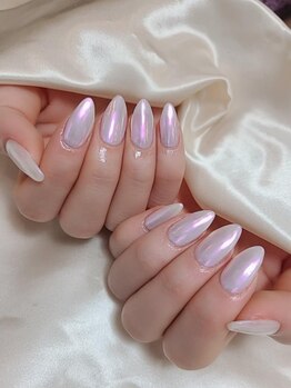ネイル ユナ(nail YUNA)/ミラーネイル