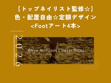 ネイルサロン ディーバ 調布店(Diva)/DivaDesign　Foot4本アート