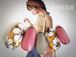 【花柄ネイル】