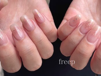 フリープ(freep)/チークネイル/グラデ/秋ネイル