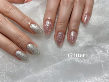 ネイルモア 藤が丘店(nail mor.)/ラメワンカラー