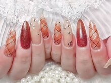 クイーンズネイルサロン(Queen's nail salon)/チップ長さだし持ち込みデザイン