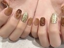 ニュアンス秋ネイル