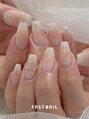 FAST NAIL 荻窪駅前店【パラジェル/ジェルネイル専門/定額/マグネット/フットネイル】 チークネイル/韓国/ワンホン/リボン/アート/ぷっくりネイル♪