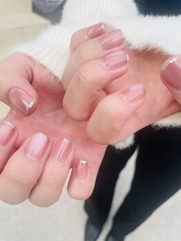 ピンクマグネット+ラメライン