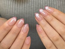 ハイネイル 池袋(Hi nail)/ワンカラー+マグネットグラデ
