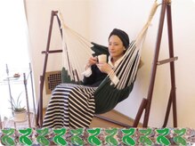 グリーンペリカン 晴療院(Green Pelican)の雰囲気（ハンモックに揺られ施術後のティータイム♪無重力のひとときを！）