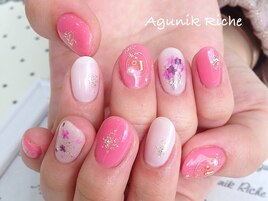 【押し花ネイル】