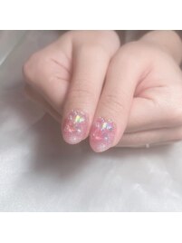 【くまちゃんパーツネイル】