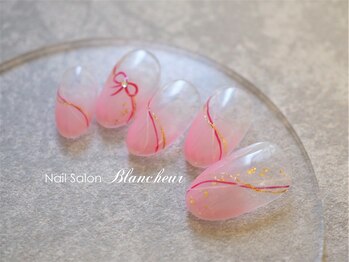 ネイルサロン ブランシュール(Nail Salon Blancheur)/新春紅白水引きネイル