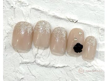 ネイルメゾン 池袋店(NAIL MAISON)/ローズラメグラ¥8050