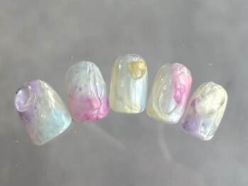 つめノさき/ぷっくりカラフルネイル
