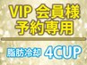 VIP会員クーポン利用/脂肪冷却のみ4CUP