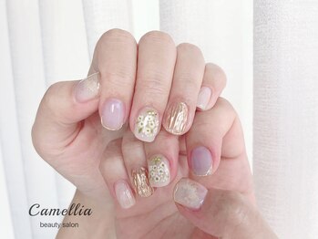 カメリア(Camellia)/ハンドネイル/フィルイン