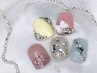 《初回オフケア込》フットネイル★角質ケア＋親指アート¥7,980