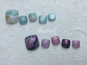 アクイユ 銀座店(ACCUEIL)の写真/【全メニューフットバス付】大人気！15種から選べるフットジェル￥9980★カラー260色以上★美甘皮ケア付♪