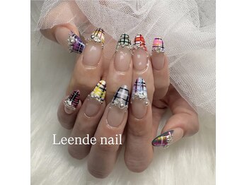 リエンダ ネイル(Leende nail)/チェックフレンチ