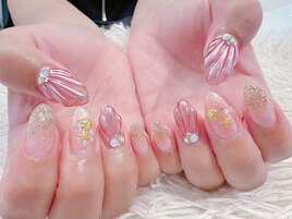 ＃ミラー＃シェルネイル