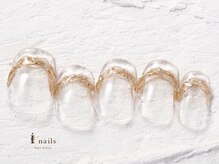 ジェミーネイル エビス(Jemiy nail ebisu)/クリアミラーフレンチ6980yen