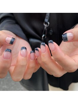 ハラジュクネイルズ(harajukunails)/クリアベースフレンチコース