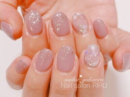 マーブルネイル/キラキラネイル