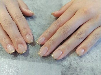 朱花 プルバイシュカ(fle by 朱花)/フレンチネイル