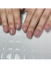 プリュネ(Prune)/ピンク/ベージュ/ちゅるんネイル