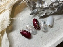 ネイルサロン アージュ(Nail Salon A jyu)/ホワイトフラワーアート