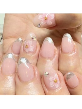 ネイルージュ 梅ヶ丘店(Nailouge)/桜ネイル☆