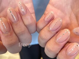 ヌーディーネイル/ラメ/秋ネイル