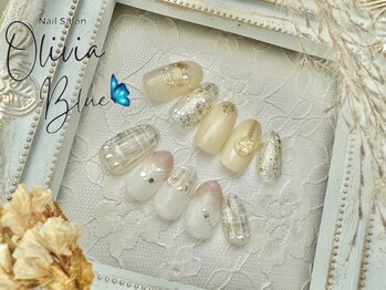 オリビアブルー(Olivia Blue)/冬のキャンペーンネイル¥7,500
