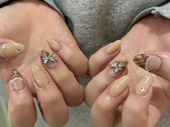 シルク ド リバー(Silk de River)/チェック×リボン