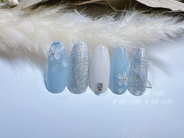 初回オフ無料平日春ネイル￥7000