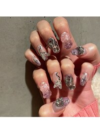 蝶々ネイル