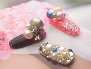 ネイルサロン ティディ(TIDY)/パール盛、得意です