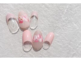 ファッションフラワーネイル