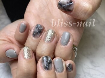 ブリスネイル(bliss-nail)/大理石ネイル
