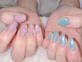 ＃フラッシュネイル＃アシメ