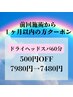 【前回施術から1ヶ月以内の方】ドライヘッドスパ60分¥7980→¥7480