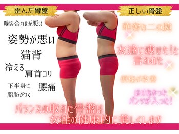 骨盤ちゃん 上越モール店の写真/産後・更年期等、女性の悩みの原因は骨盤から★体の軽さ感動級♪もう無理かも、、とあきらめないで！