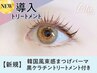 (新規>韓国束感まつげパーマ+黒ケラチン導入トリートメント【¥4540】