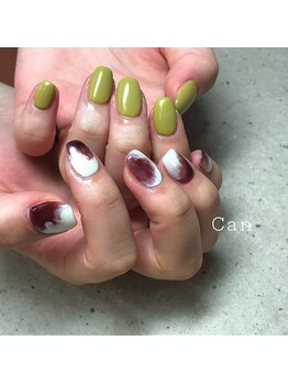 キャンネイル 金山店(Can Nail)/ブラウンマーブルニュアンス☆